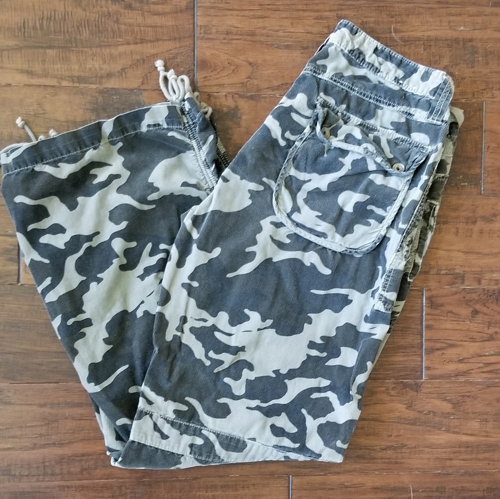 Corduroy Camouflage pants (low rise)